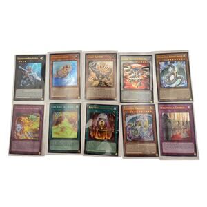 Yu-Gi-Oh! 1st Edition 2020 Trading Cards Lot Of 10 Holos In Sleeves NM